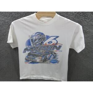 Vintage NASCAR Checkered Flag Sports MARK MARTIN No. 6 VI*GRA Men Large T-Shirt